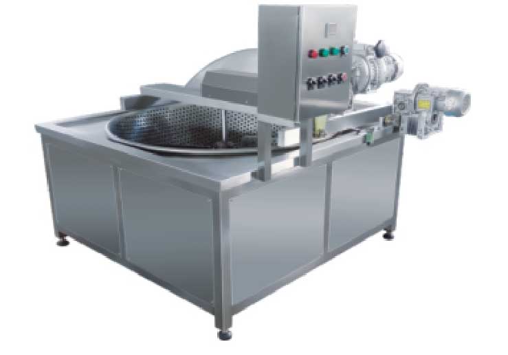 Circular automatic mixing fryer