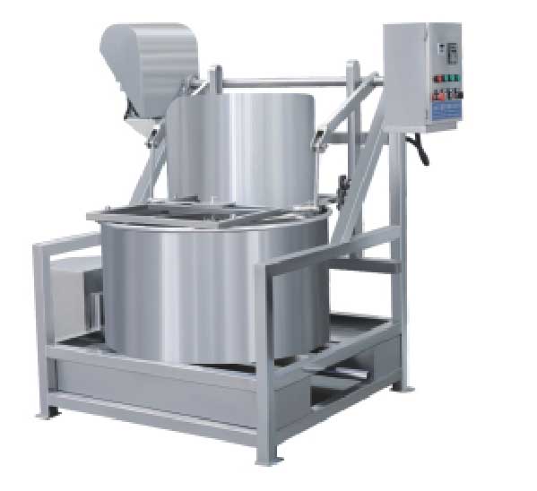 Dehydration and deoiling machine