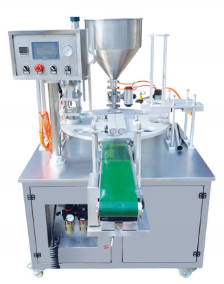 Paper cup tray filling machine